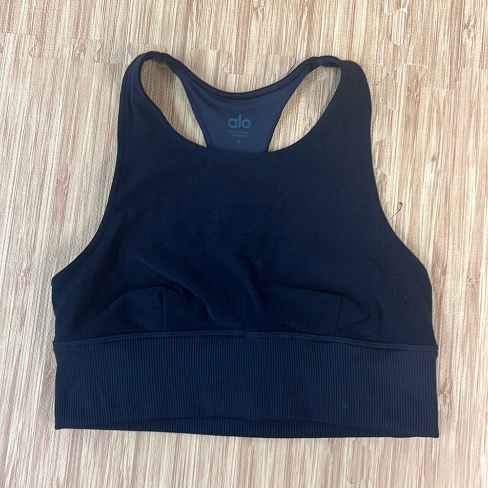 Black alo tank top/sports bra